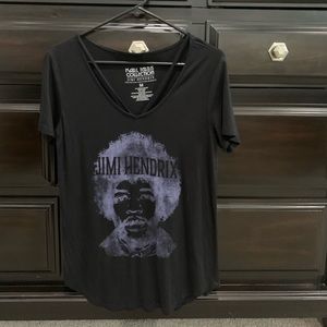 Black Jimi Hendrix graphic tee
